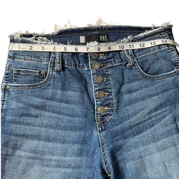 KUT From The Cloth High-Rise Fab Ab Ankle Skinny Women's Size 8 Super Stretch - Picture 8 of 11